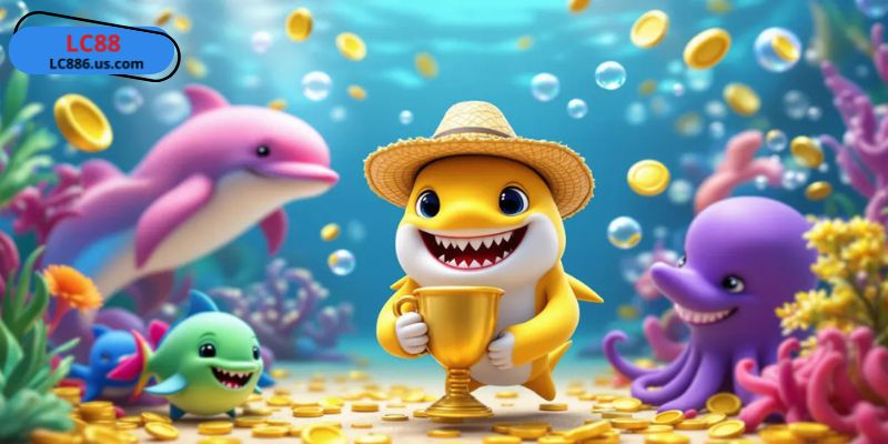 Quan sát sự di chuyển của cá và ngắm bắn chính xác