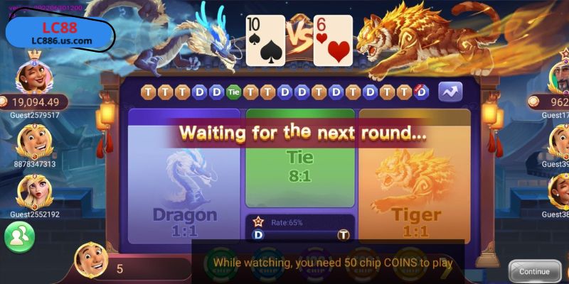 Trải nghiệm ngay Rồng hổ LC88